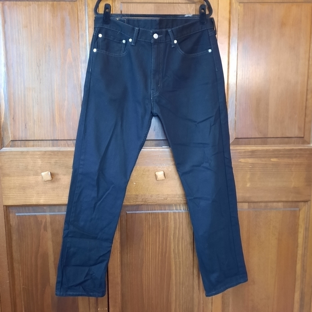 Levi Strauss & Co 505 Regular Fit black denim jeans Size 32×36